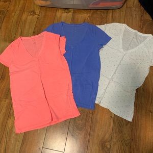 3 V neck tees
